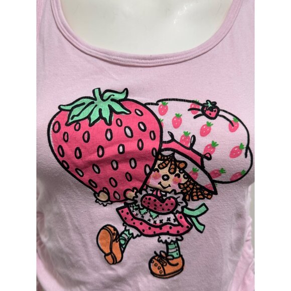Strawberry Short Cake Girls Tank Top With Side Drawstrings Size L - Picture 4 of 5
